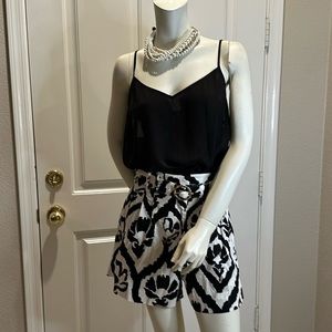 WHBM pleated high rise shorts in excellent used condition.